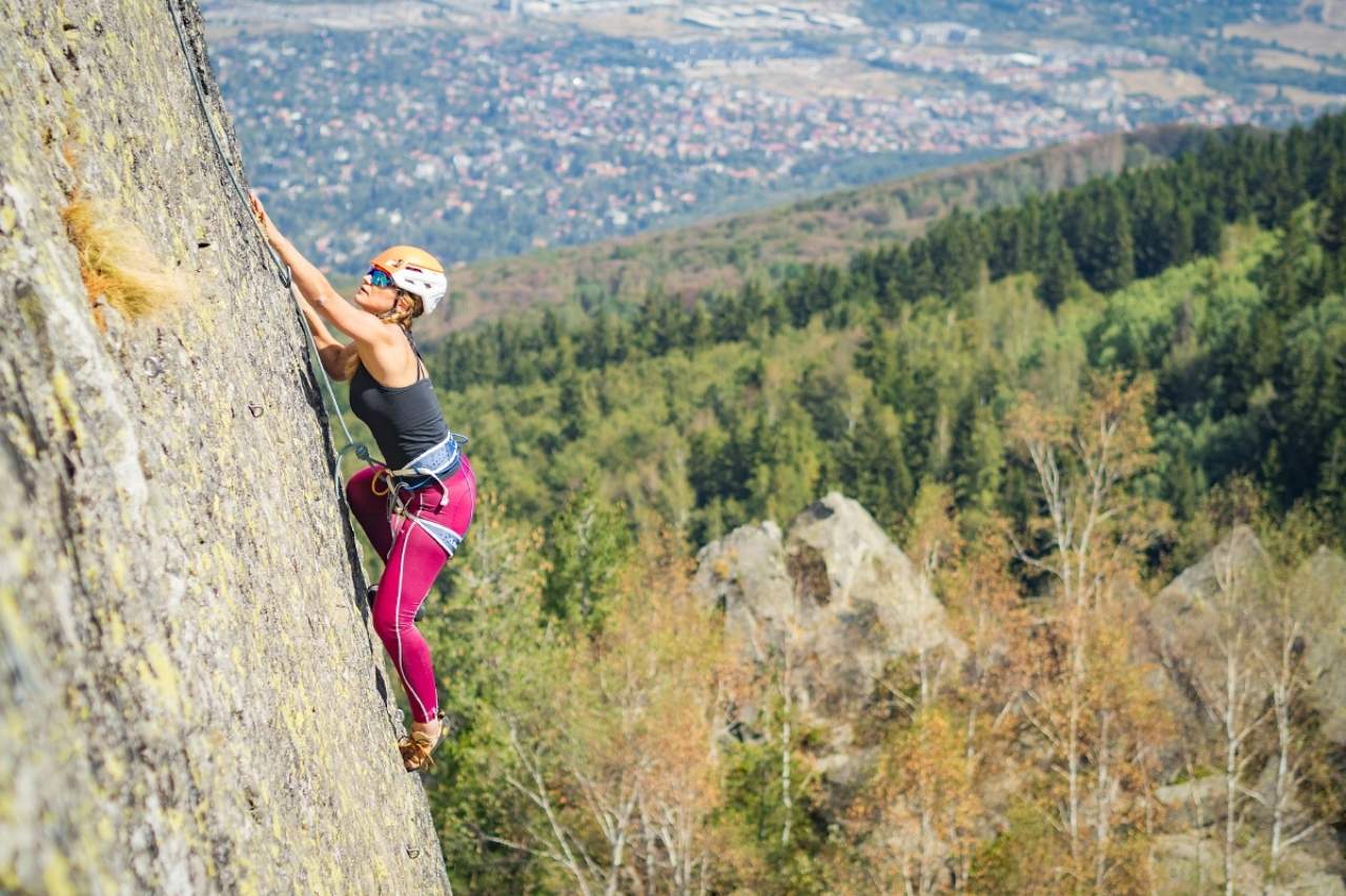 rock climbing